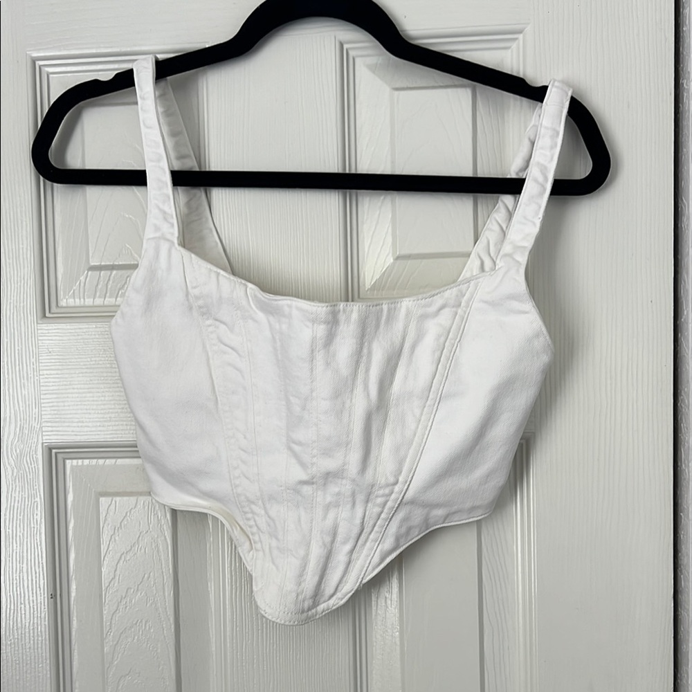 Zara White Structured Bra Intimates